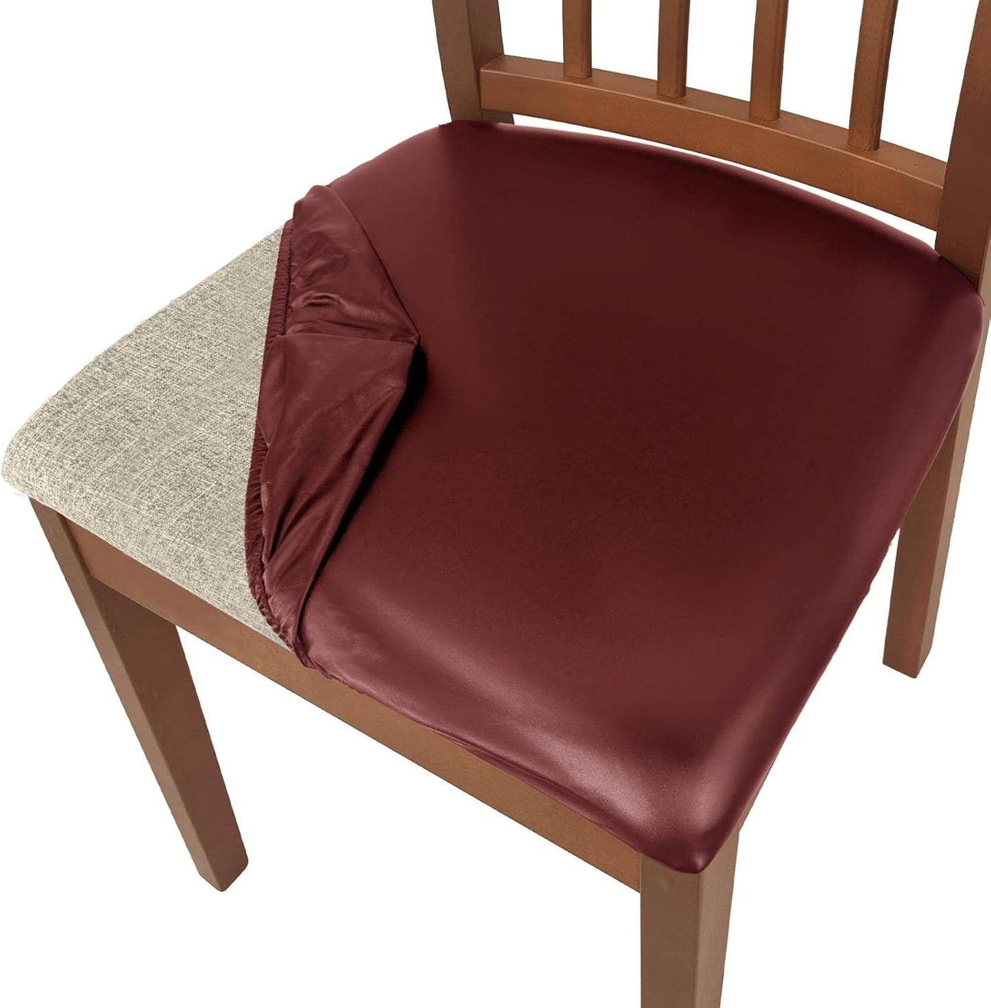 SmartFit Leather Chair Covers Set