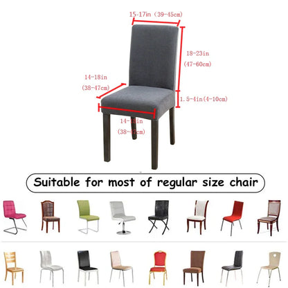 8pc PrettyGuard™ Chair Covers – Instantly Revive Old Chairs!