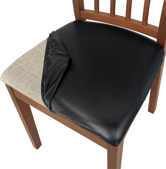 SmartFit Leather Chair Covers Set
