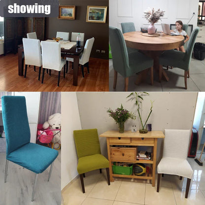 8pc PrettyGuard™ Chair Covers – Instantly Revive Old Chairs!